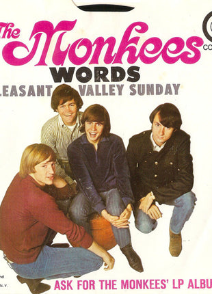 The Monkees : Pleasant Valley Sunday / Words (7", Single, Roc)