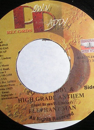 Elephant Man / Dave Lindsay : Pown Daddy & High Grade Anthem / Skunk (7")