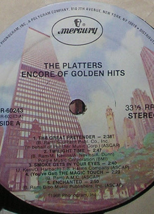 The Platters : Encore Of Golden Hits (LP, Comp, RE)