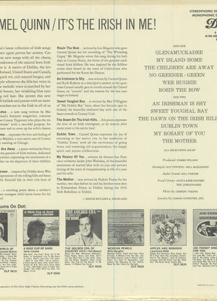 Carmel Quinn : It's The Irish In Me (LP, Album, Mono)