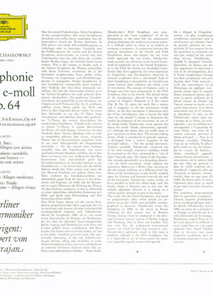 Pyotr Ilyich Tchaikovsky, Berliner Philharmoniker · Herbert von Karajan : Symphonie Nr.5 E-moll Op.64 (LP, RE)