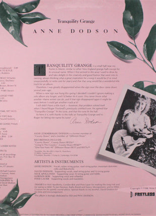 Anne Dodson : Tranquility Grange (LP, Album)