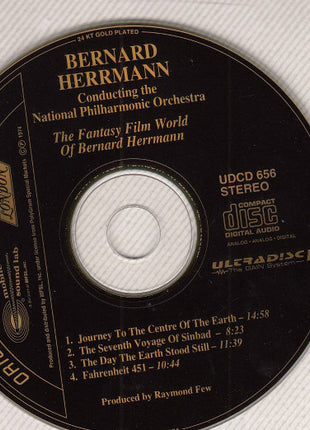 Bernard Herrmann Conducting The National Philharmonic Orchestra* : The Fantasy Film World Of Bernard Herrmann (CD, Album, Ltd, RE, Gol)