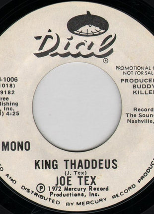 Joe Tex : King Thaddeus (7", Mono, Promo)
