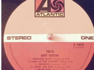 Gary Burton : Throb (LP, Album, RE, Gat)
