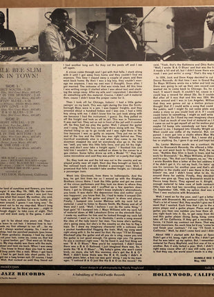 Bumble Bee Slim : Back In Town (LP, Mono)