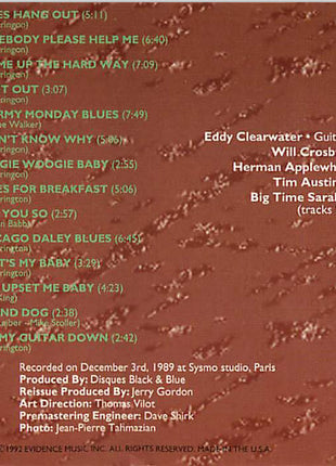 Eddy Clearwater : Blues Hang Out (CD, Album, RE)