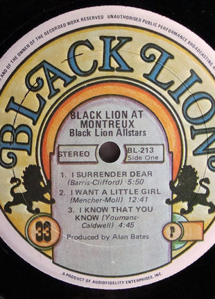 Black Lion Allstars : Black Lion At Montreux (LP, Album)