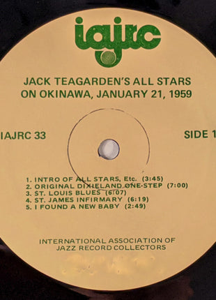 The Jack Teagarden All-Stars : On Okinawa, January 21, 1959 (LP)