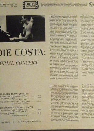 The Clark Terry Quartet* / The Coleman Hawkins Sextet* : Eddie Costa: Memorial Concert (LP, Album)