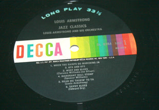 Louis Armstrong And His Orchestra : Jazz Classics (LP, Comp, Mono, RE)