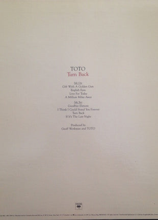 Toto : Turn Back (LP, Album, San)