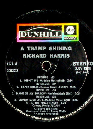 Richard Harris : A Tramp Shining (LP, Album, Uni)