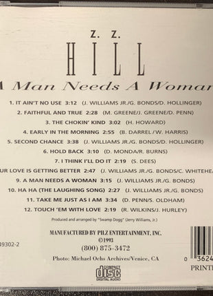 Z.Z. Hill : A Man Needs A Woman - Golden Legends Series (CD, Comp)