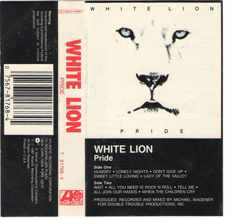 White Lion : Pride (Cass, Album, SR)