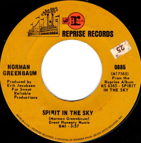 Norman Greenbaum : Spirit In The Sky (7", Single, Styrene, Ter)