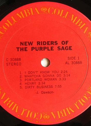 New Riders Of The Purple Sage : New Riders Of The Purple Sage (LP, Album, Pit)