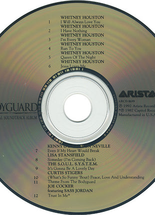 Various : The Bodyguard (Original Soundtrack Album) (CD, Album, Club)