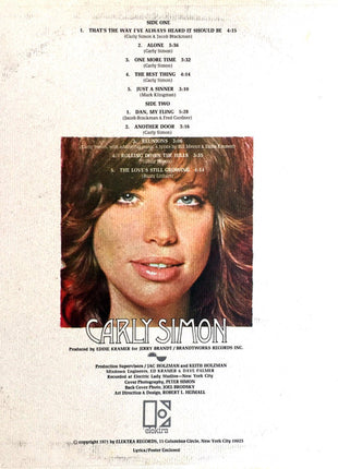 Carly Simon : Carly Simon (LP, Album, Pit)