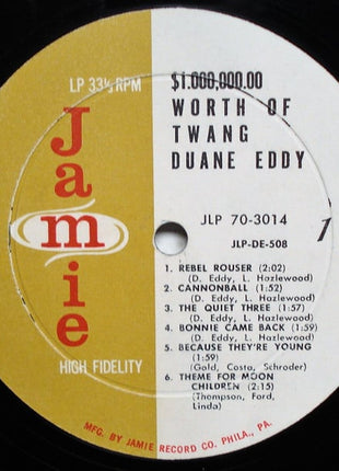 Duane Eddy And The Rebels : $1,000,000.00 Worth Of Twang (LP, Album, Mono, Pri)