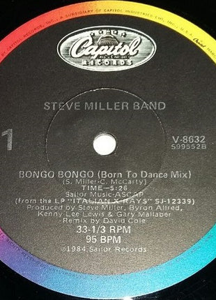 Steve Miller Band : Bongo Bongo (Extended Club Mix) (12", Single)
