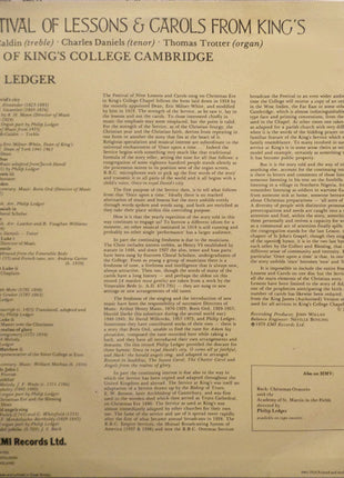 The King's College Choir Of Cambridge Directed By Philip Ledger : A Festival Of Lessons And Carols From King's (LP, Ori)