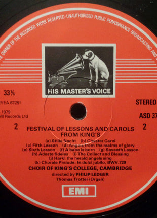 The King's College Choir Of Cambridge Directed By Philip Ledger : A Festival Of Lessons And Carols From King's (LP, Ori)