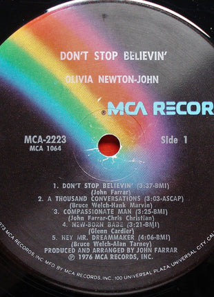 Olivia Newton-John : Don't Stop Believin' (LP, Album, Glo)