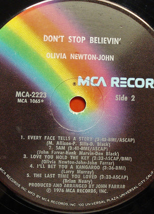 Olivia Newton-John : Don't Stop Believin' (LP, Album, Glo)