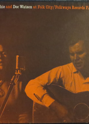Jean Ritchie And Doc Watson : Jean Ritchie And Doc Watson At Folk City (LP, Album, RE, Red)