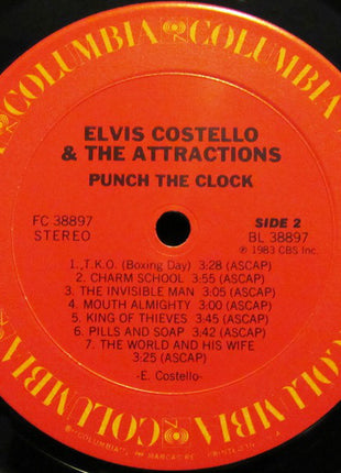 Elvis Costello & The Attractions : Punch The Clock (LP, Album, Pit)