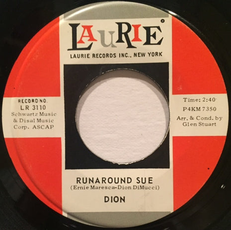 Dion (3) : Runaround Sue / Runaway Girl (7", Single)