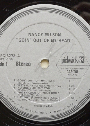 Nancy Wilson : Goin' Out Of My Head (LP, Album, RE)