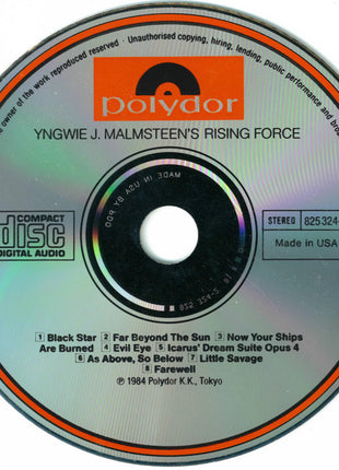 Yngwie Malmsteen : Rising Force (CD, Album, RE, RP, PDO)