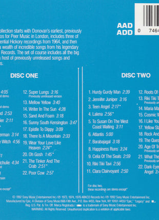 Donovan : Troubadour - The Definitive Collection / 1964-1976 (2xCD, Comp, RP)