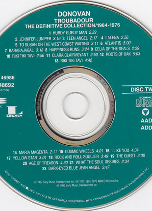 Donovan : Troubadour - The Definitive Collection / 1964-1976 (2xCD, Comp, RP)