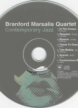 Branford Marsalis Quartet : Contemporary Jazz (CD, Album)