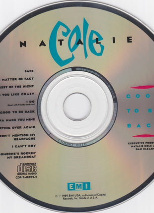 Natalie Cole : Good To Be Back (CD, Album)