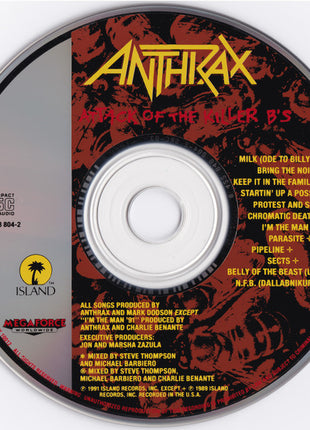 Anthrax : Attack Of The Killer B's (CD, EP, Comp)