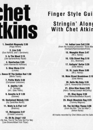 Chet Atkins : Finger Style Guitar / Stringin' Along With Chet Atkins (CD, Comp)