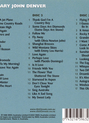 John Denver : Legendary (3xCD, Comp, RE)