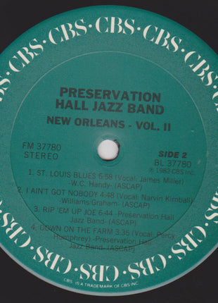 Preservation Hall Jazz Band : New Orleans. Vol. II (LP, Album, Car)