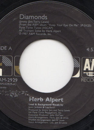 Herb Alpert : Diamonds (7", Single, Styrene, Car)