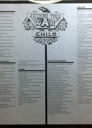 Jethro Tull : War Child (LP, Album, Pit)