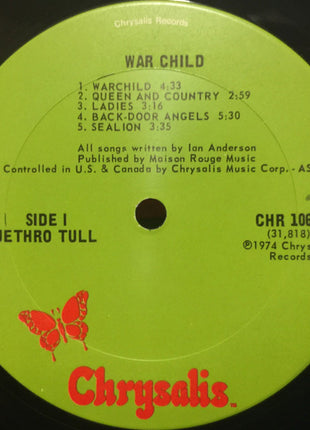 Jethro Tull : War Child (LP, Album, Pit)