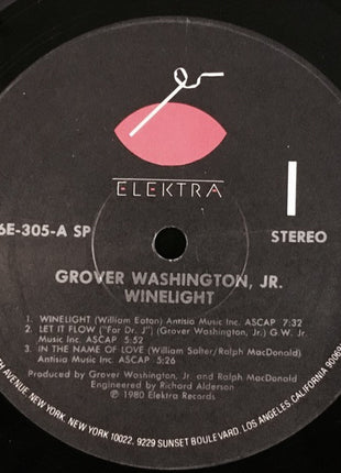Grover Washington, Jr. : Winelight (LP, Album, S/Edition, Bla)
