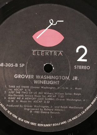 Grover Washington, Jr. : Winelight (LP, Album, S/Edition, Bla)