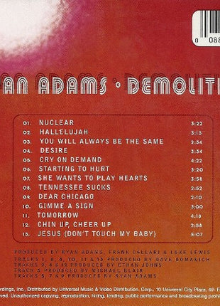 Ryan Adams : Demolition (CD, Album)
