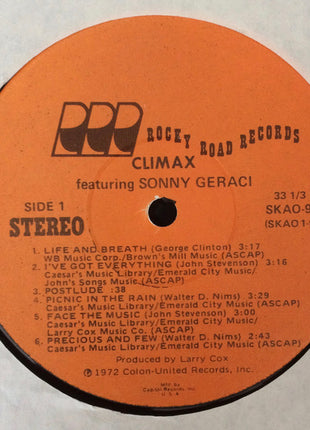 Climax (6) Featuring Sonny Geraci : Climax Featuring Sonny Geraci (LP, Album, Club)