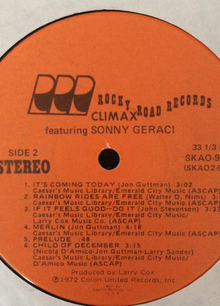 Climax (6) Featuring Sonny Geraci : Climax Featuring Sonny Geraci (LP, Album, Club)